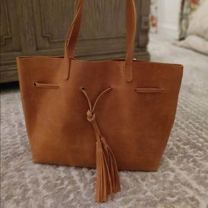 ABLE Cognac Maria Tassel Shopper